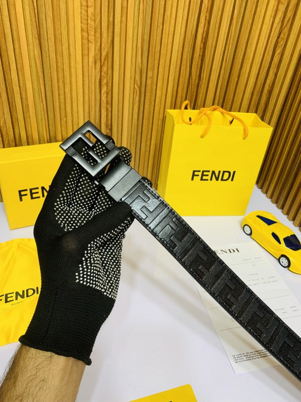 FEND_I FULL BLACK PRINTED PREMIUM QUALITY BELT