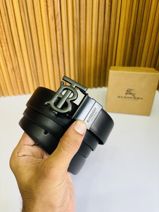 BURBARR Y MATTE BLACK PREMIUM QUALITY BELT