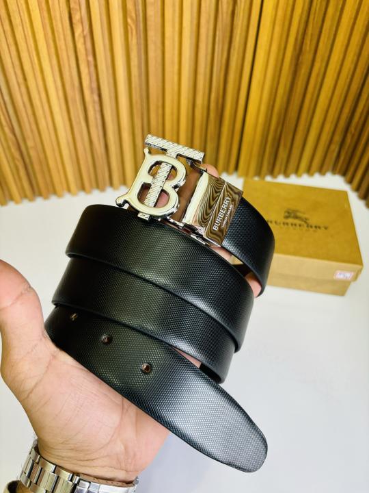 BURBARRY SILVER PREMIUM QUALITY BELT