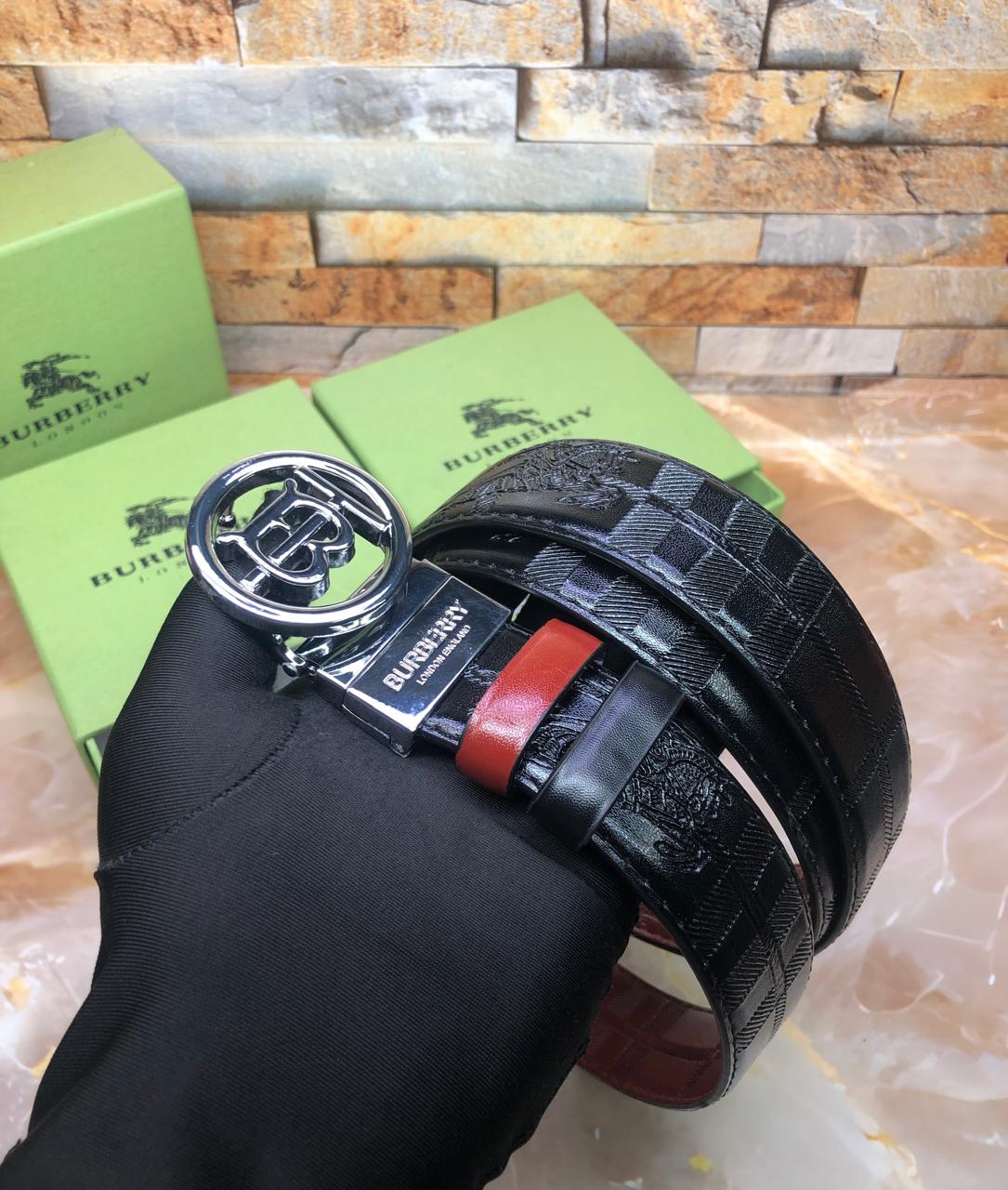Burberry premium luxury Reversible belt