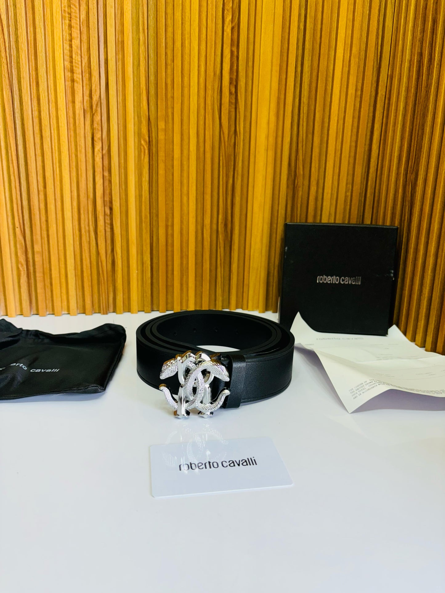 Robertoo Cavalli Silver Premium Quality Belt