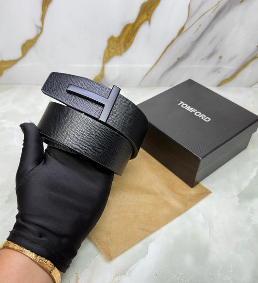 Tom Forrd Men Signature T Reversible Leather Belt