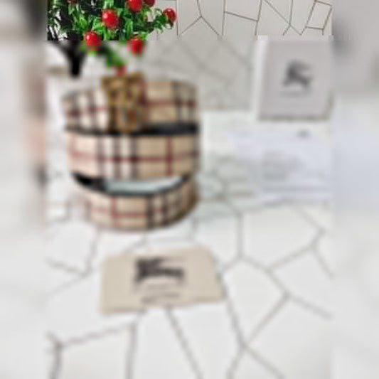 BURBERRY GOLDEN CREAM PRINTER PREMIUM QUALITY BELT