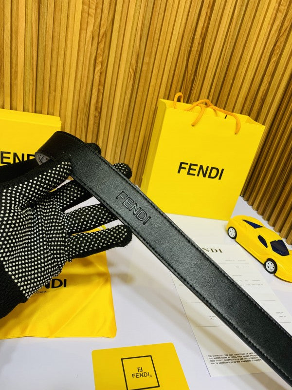 FEND_I FULL BLACK PRINTED PREMIUM QUALITY BELT