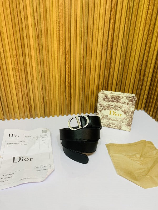 DIO R SILVER BLACK PREMIUM QUALITY BELT