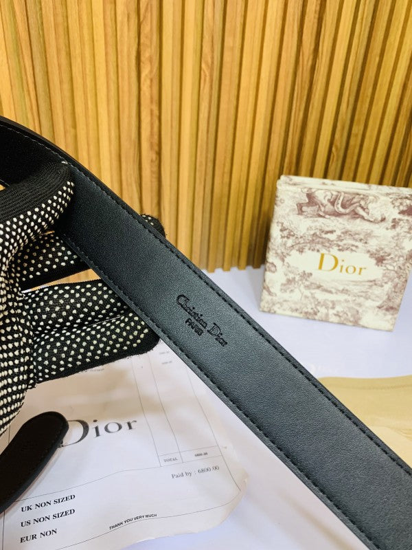 DIO R SILVER BLACK PREMIUM QUALITY BELT