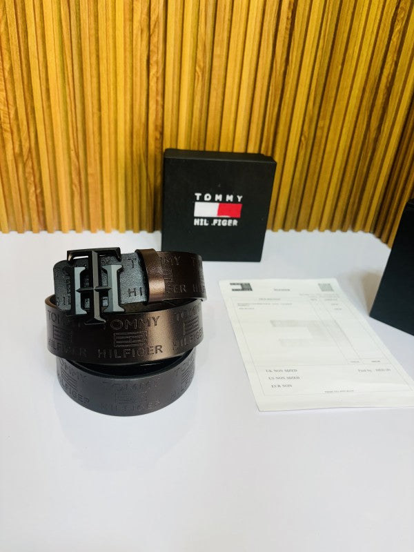 TOMMY HILFIGER BLACK BROWN PREMIUM QUALITY BELT