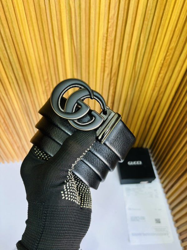 GUCC I FULL BLACK PREMIUM QUALITY AUTOMATIC LOCK BELT