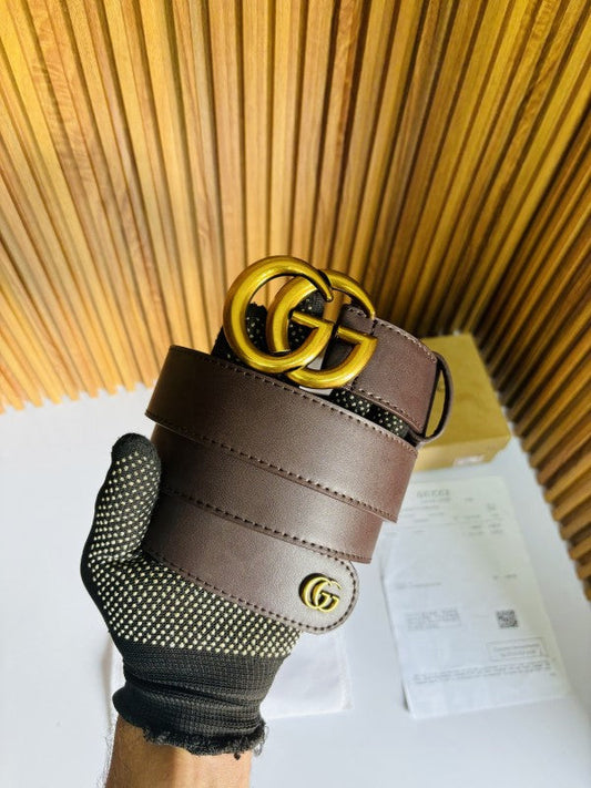 GUCC I GOLDEN BROWN PREMIUM QUALITY BELT