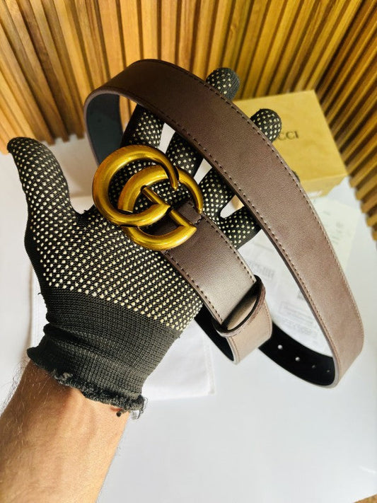 GUCC I GOLDEN BROWN PREMIUM QUALITY BELT
