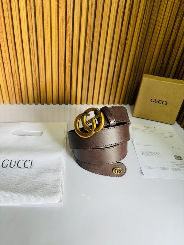 GUCC I GOLDEN BROWN PREMIUM QUALITY BELT