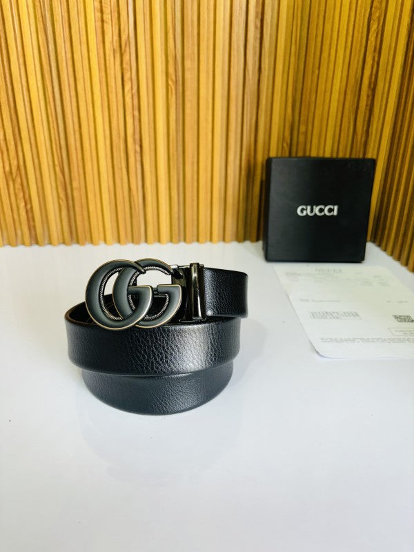 GUCC I FULL BLACK PREMIUM QUALITY AUTOMATIC LOCK BELT