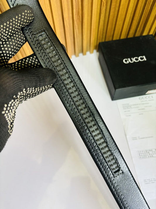 GUCC I FULL BLACK PREMIUM QUALITY AUTOMATIC LOCK BELT