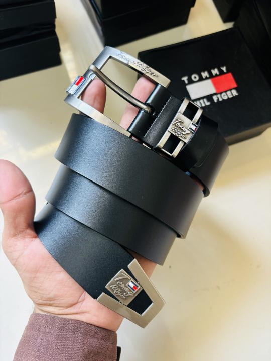 TOMMY HILFIGE R BLACK PREMIUM QUALITY BELT