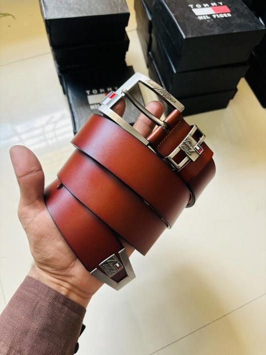 TOMMY HILFIGE_R LIGHT BROWN PREMIUM QUALITY BELT