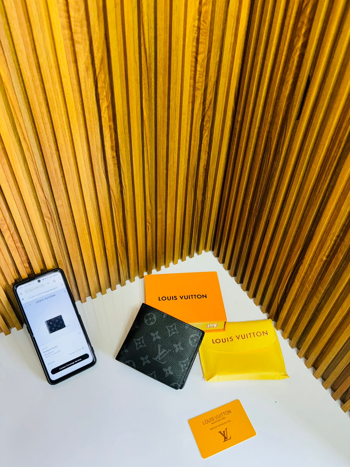 LOUIS VUITTON PRINTED PREMIUM QUALITY WALLET WITH BOX