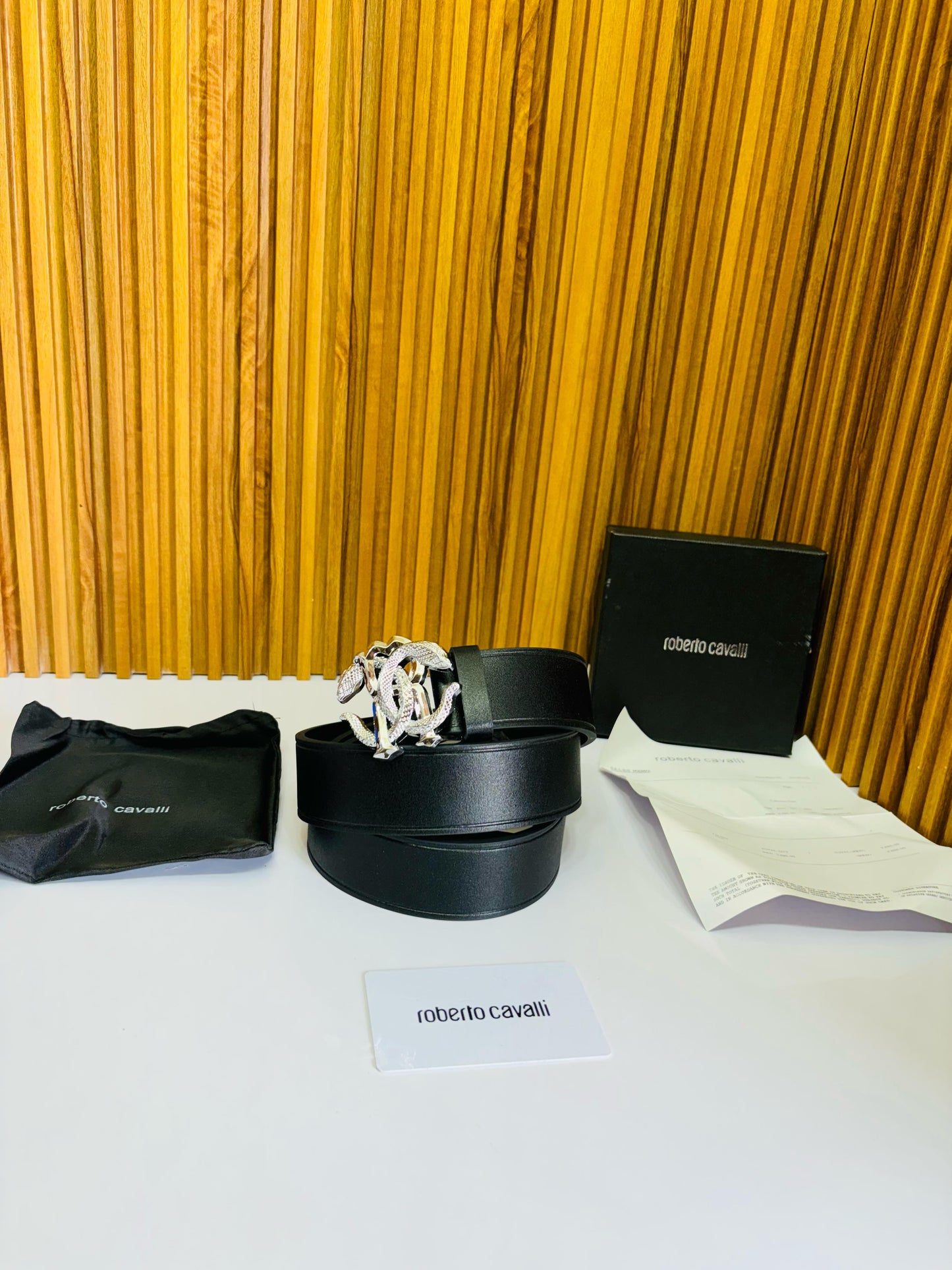 Robertoo Cavalli Silver Premium Quality Belt